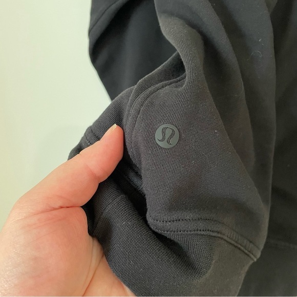 Lululemon All Yours Crew *Fleece Black Size Small - Picture 10 of 10